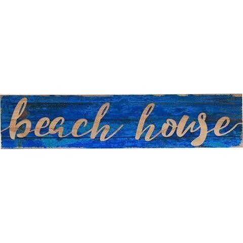 Sign Beach House Blue