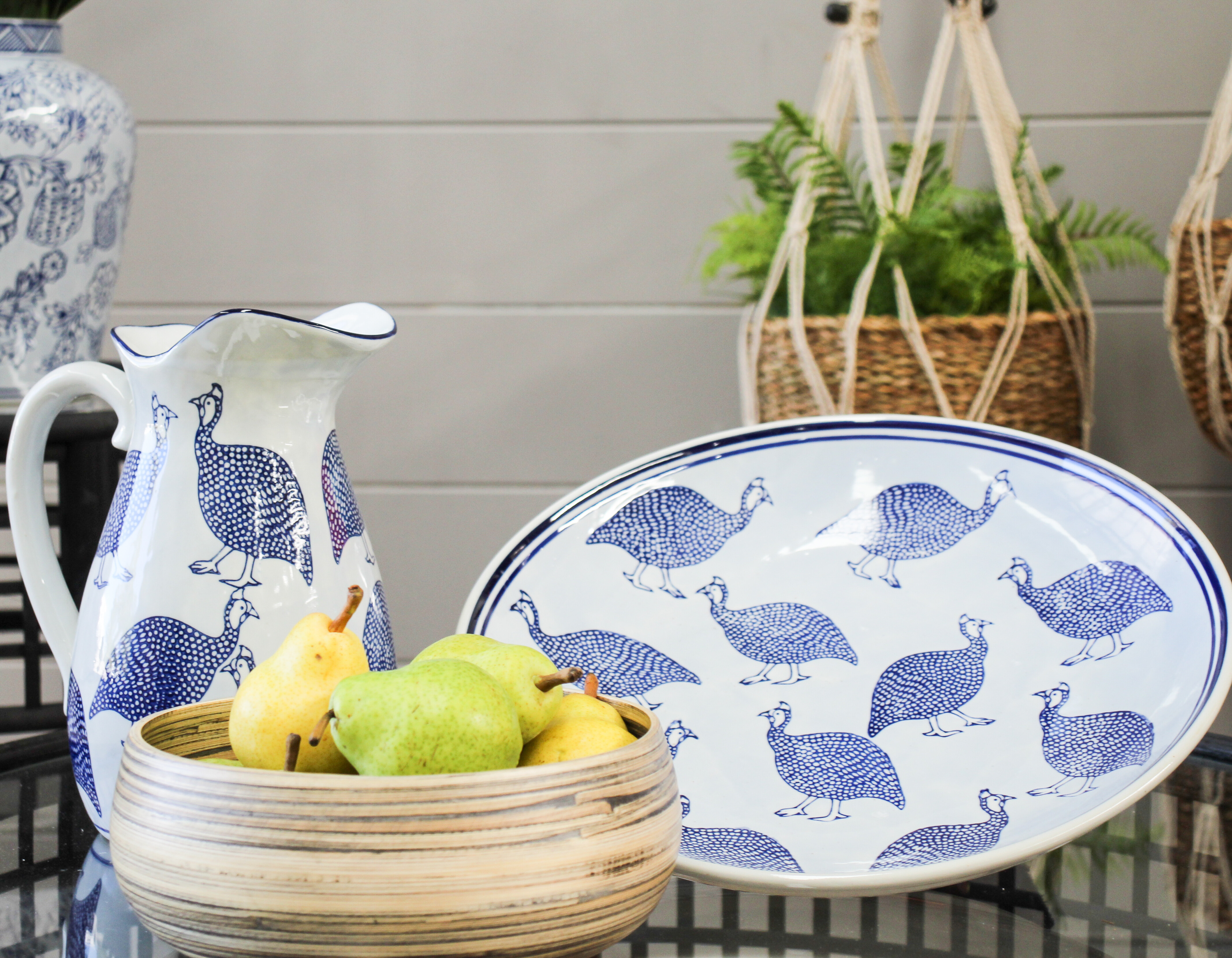 Jug Blue Guinea Fowl