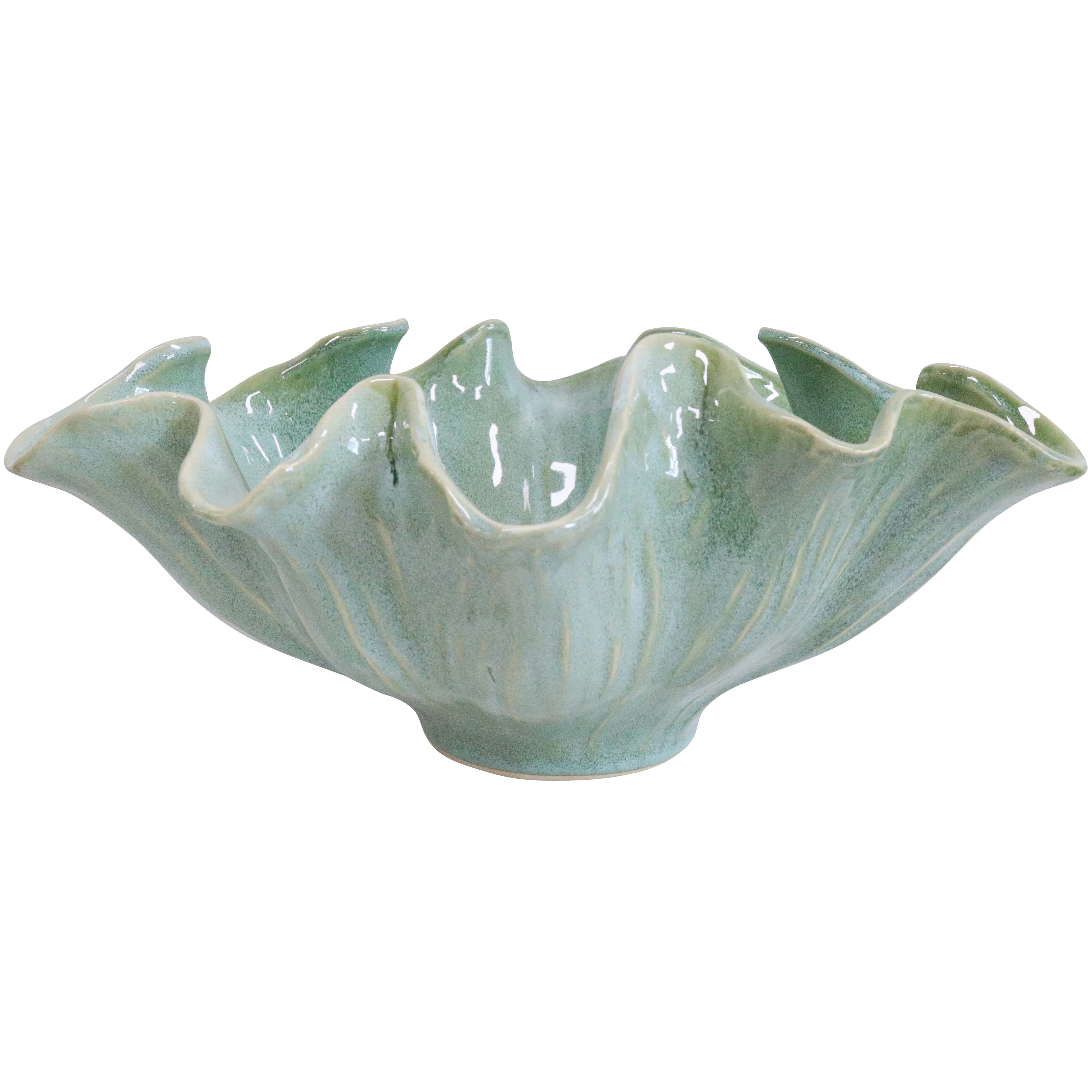 Wave Bowl French Green