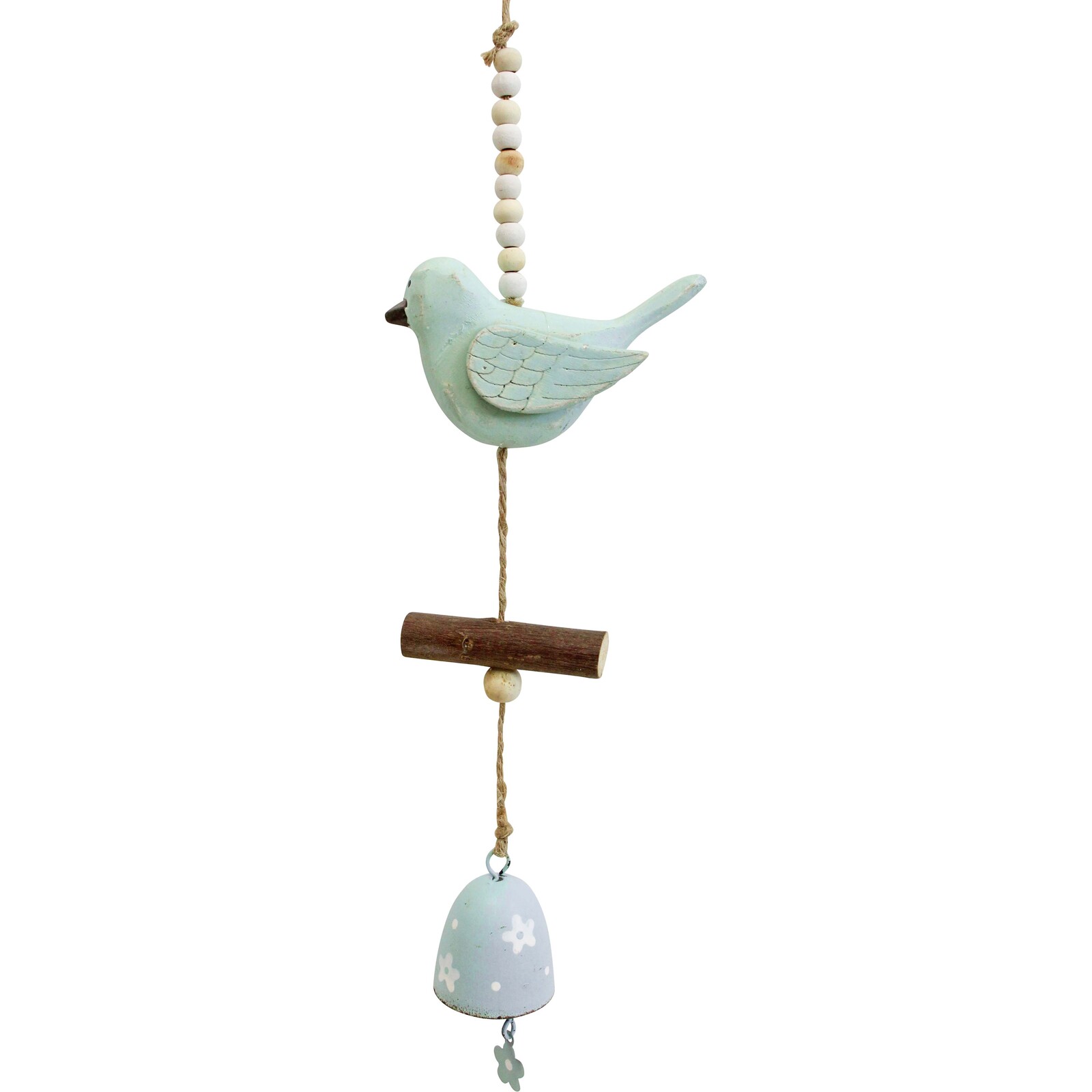 Hanging Bird Pale Blue Bell