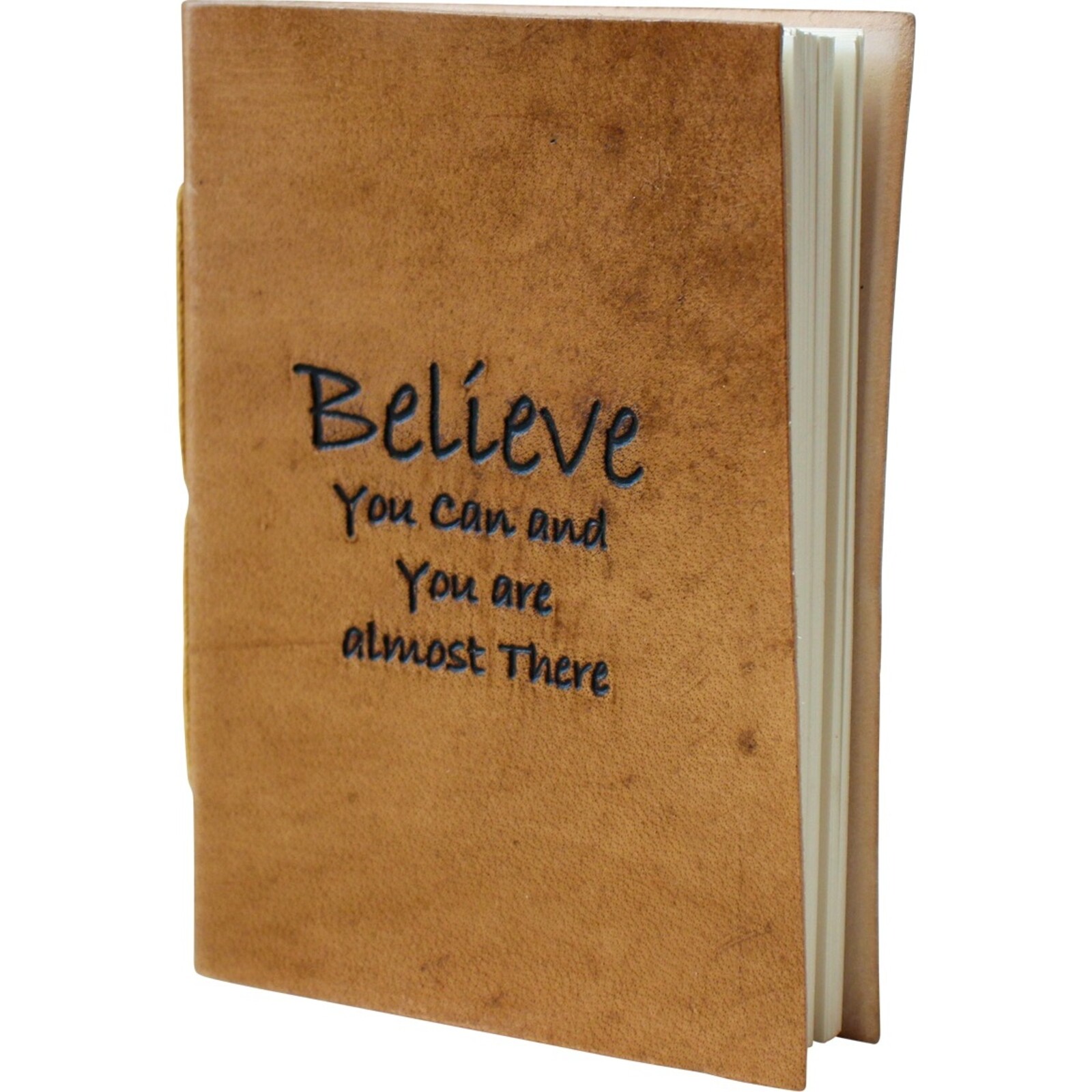 Leather Notebook Believe