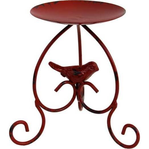 Candleholder Bird in Red