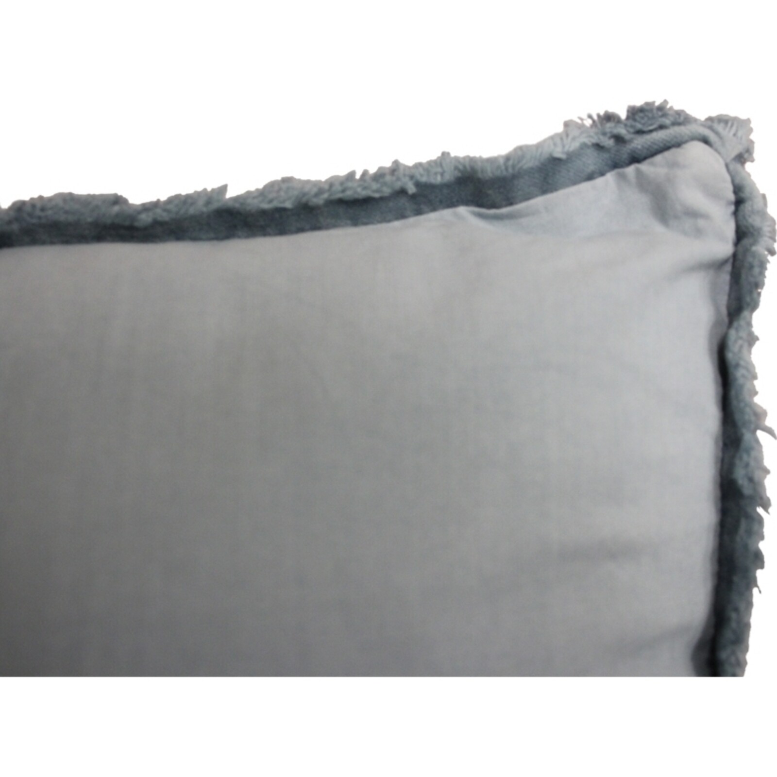 Cushion Stone Washed Linen w/ Tassels Sky