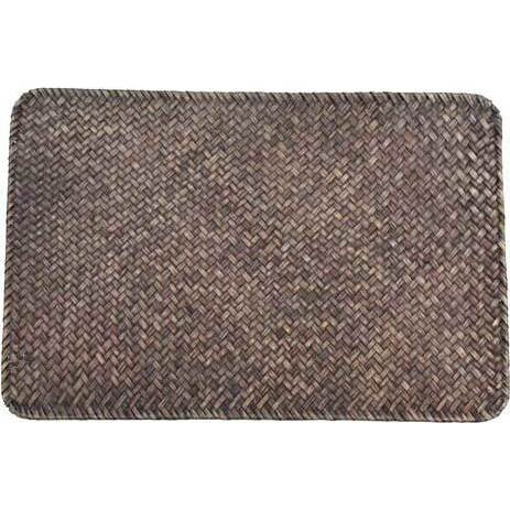 Placemat Long Weave Blackwash