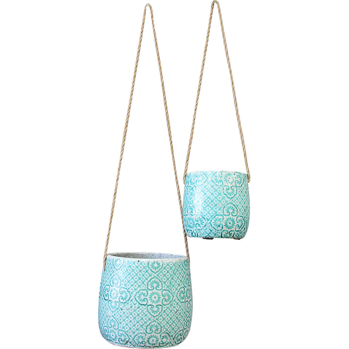 Hanging Pot Aqua Moroc S/2