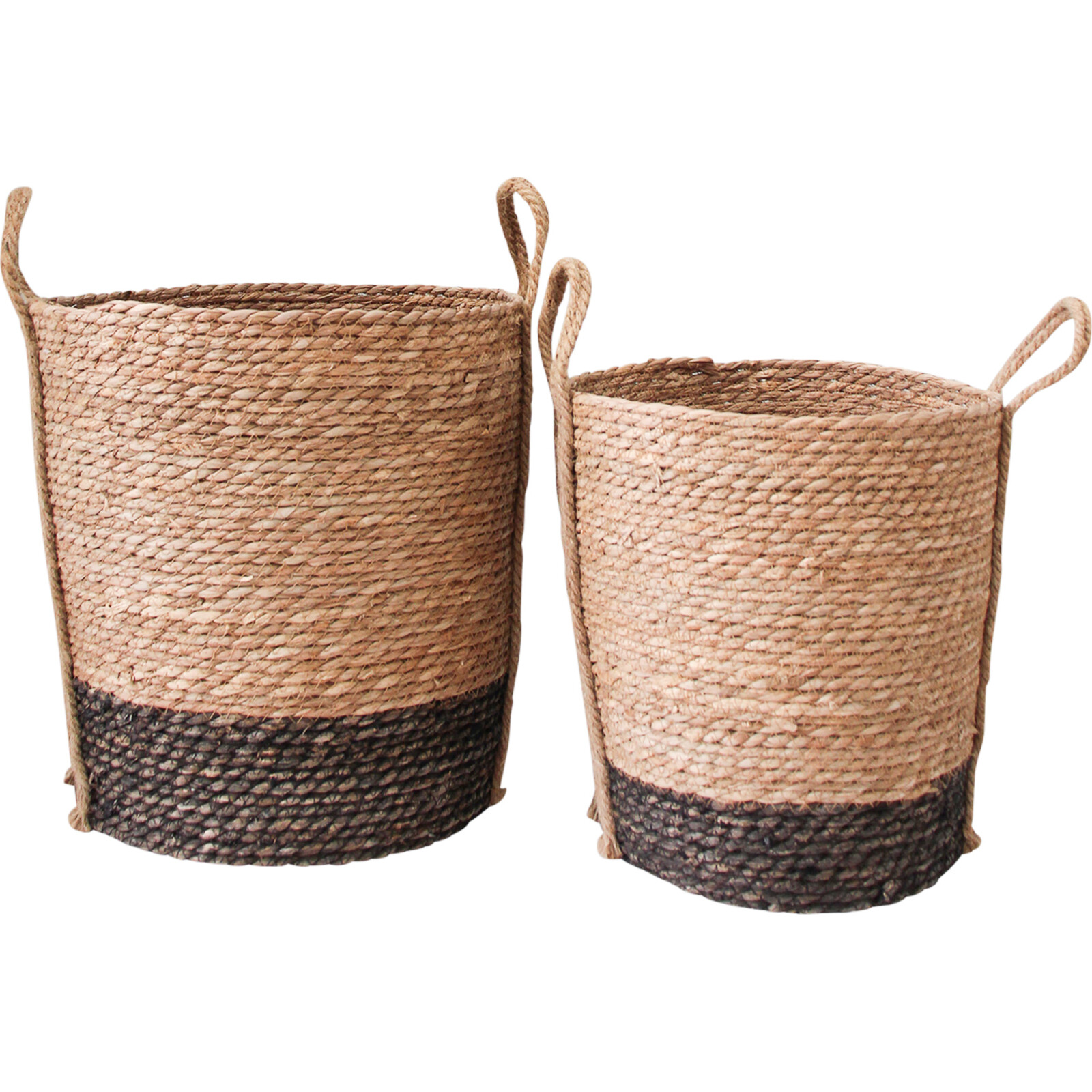 Basket/ Planter Ebony Base S/2