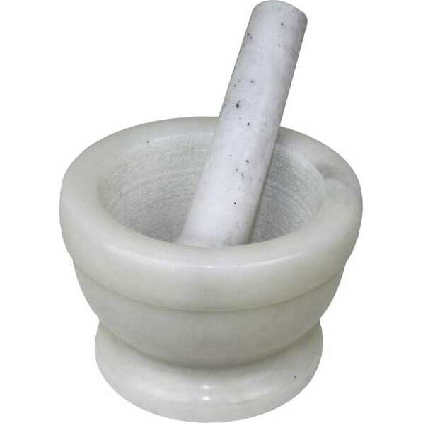 Mortar & Pestle White Sml