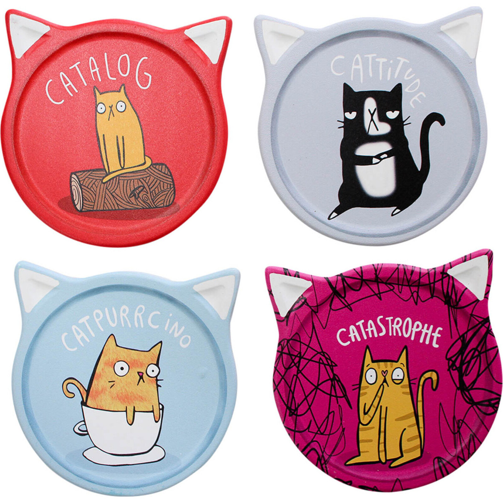 Coasters S/4 Cat Comic