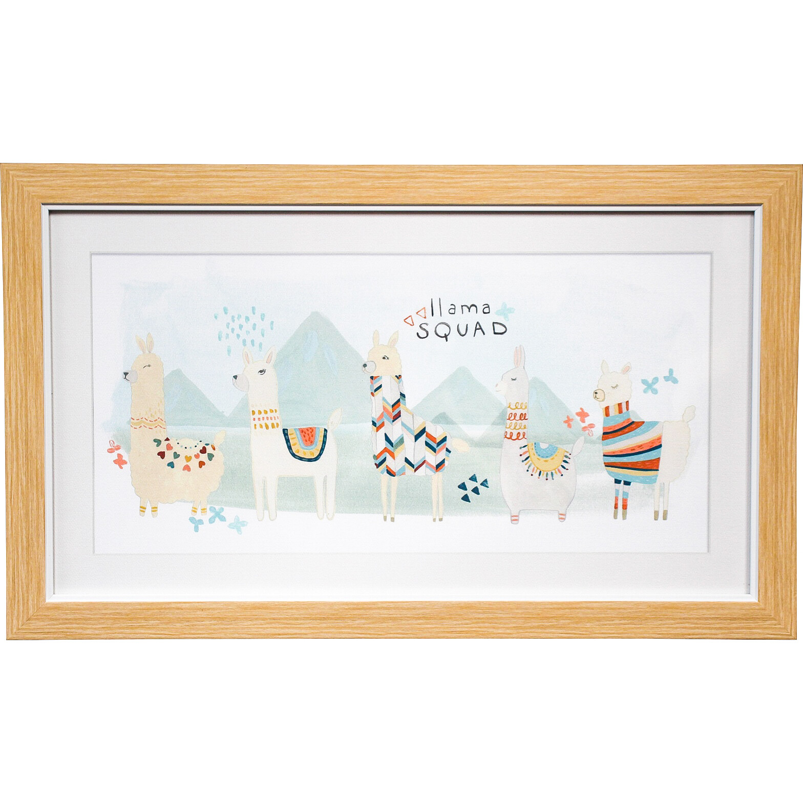 Framed Print Llama Squad