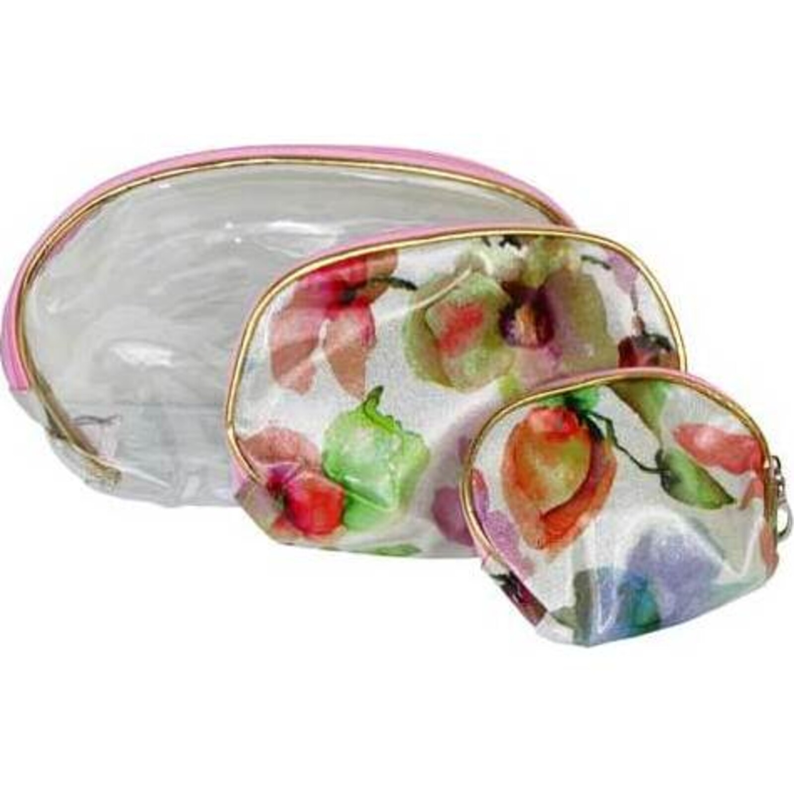 Cosmetic Bag Pearly Poppies S/3