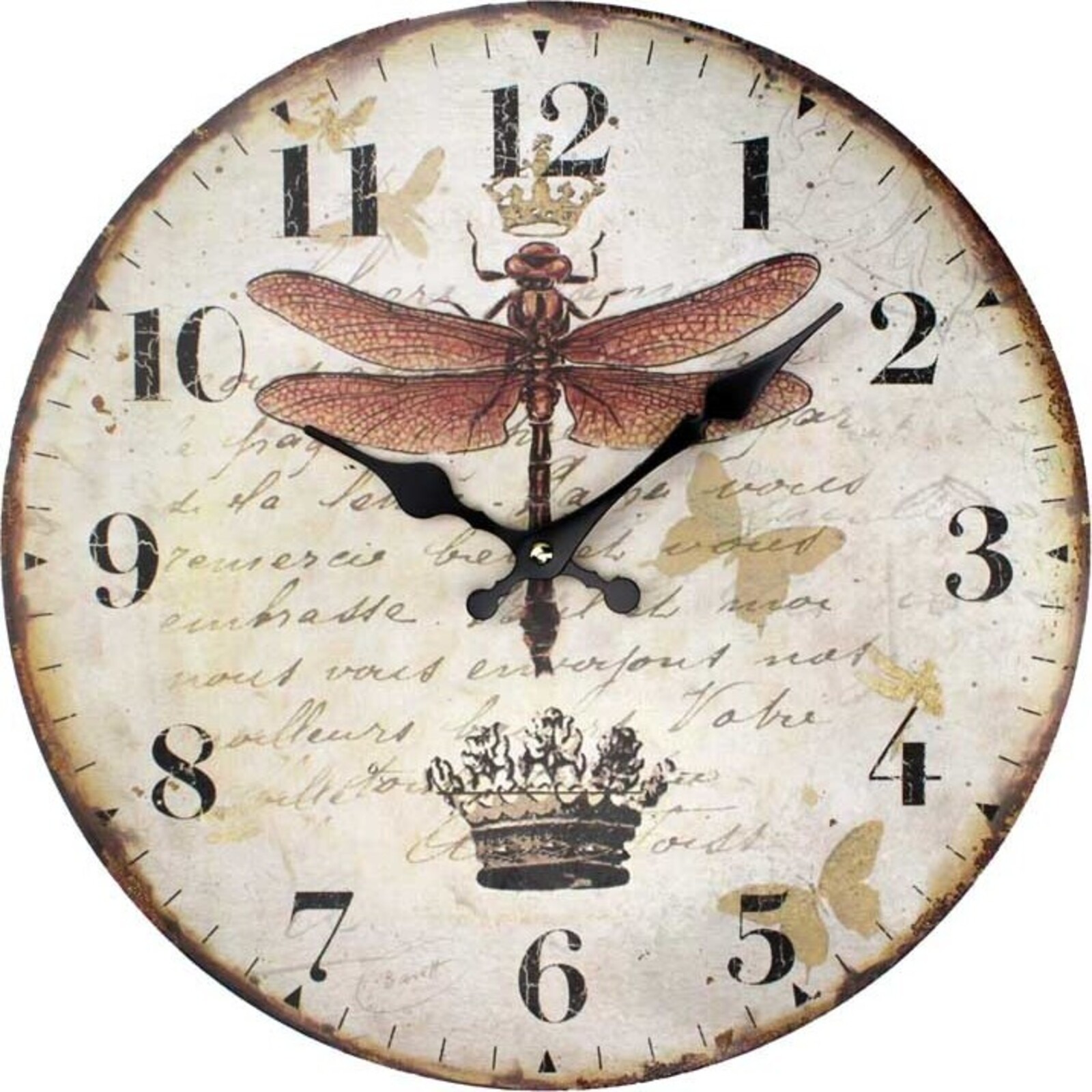 Clock - Dragonfly Crown