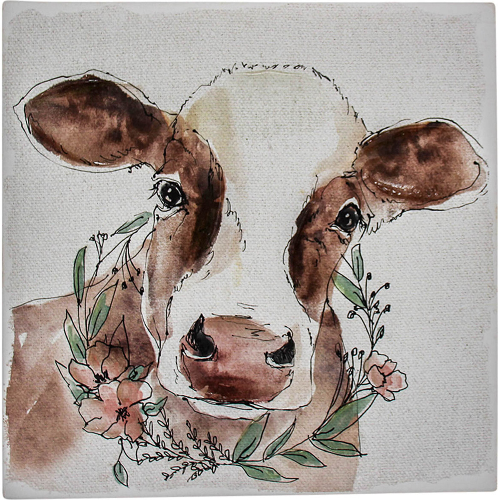 Canvas Dottie Cow