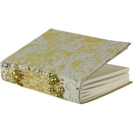  Leather Notebook Gold  Foli