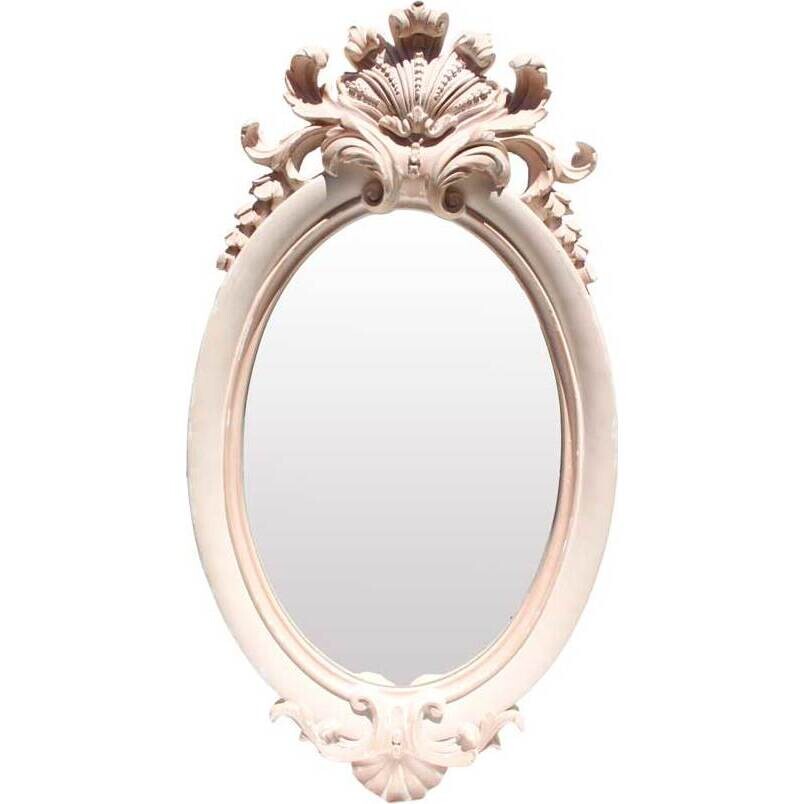 Oval Pale Pink Mirror - Plume