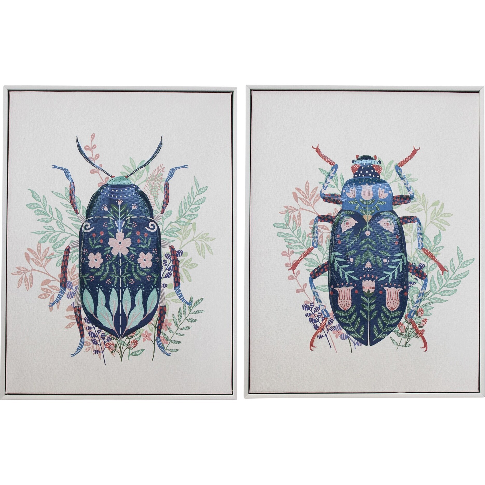 Canvas S/2 Boho Beetles