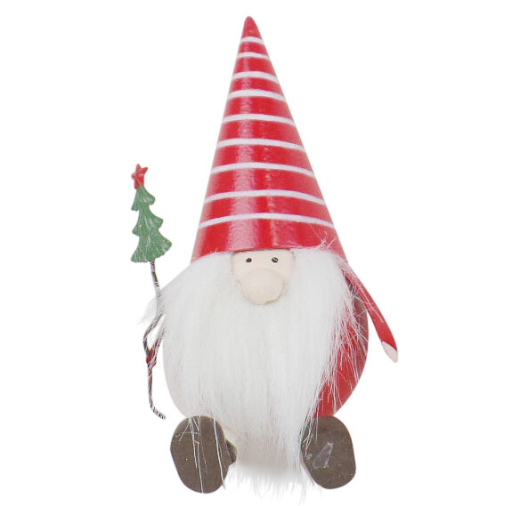 Gnome Sitting Stripes Med