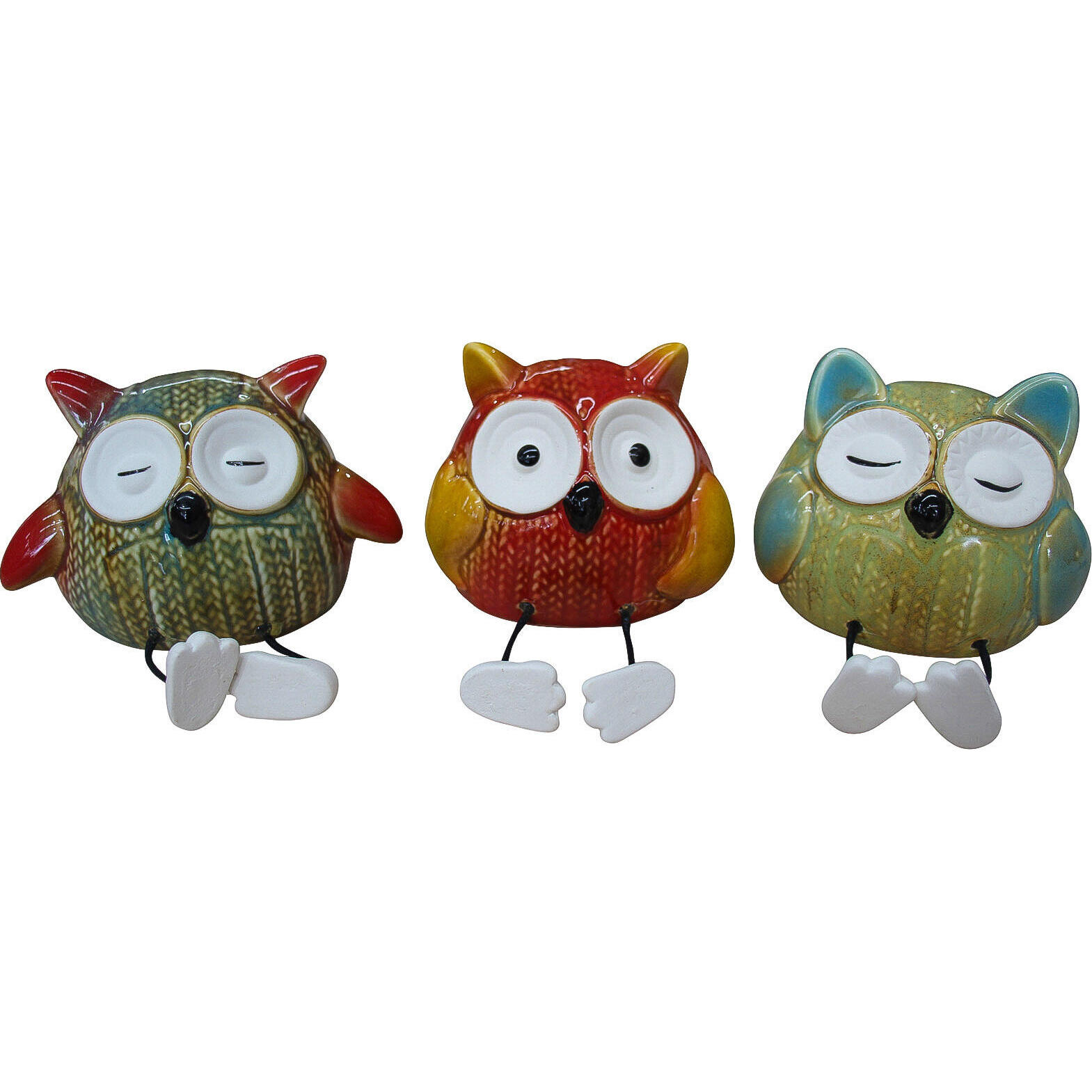 Owls Dangly Legs S/4