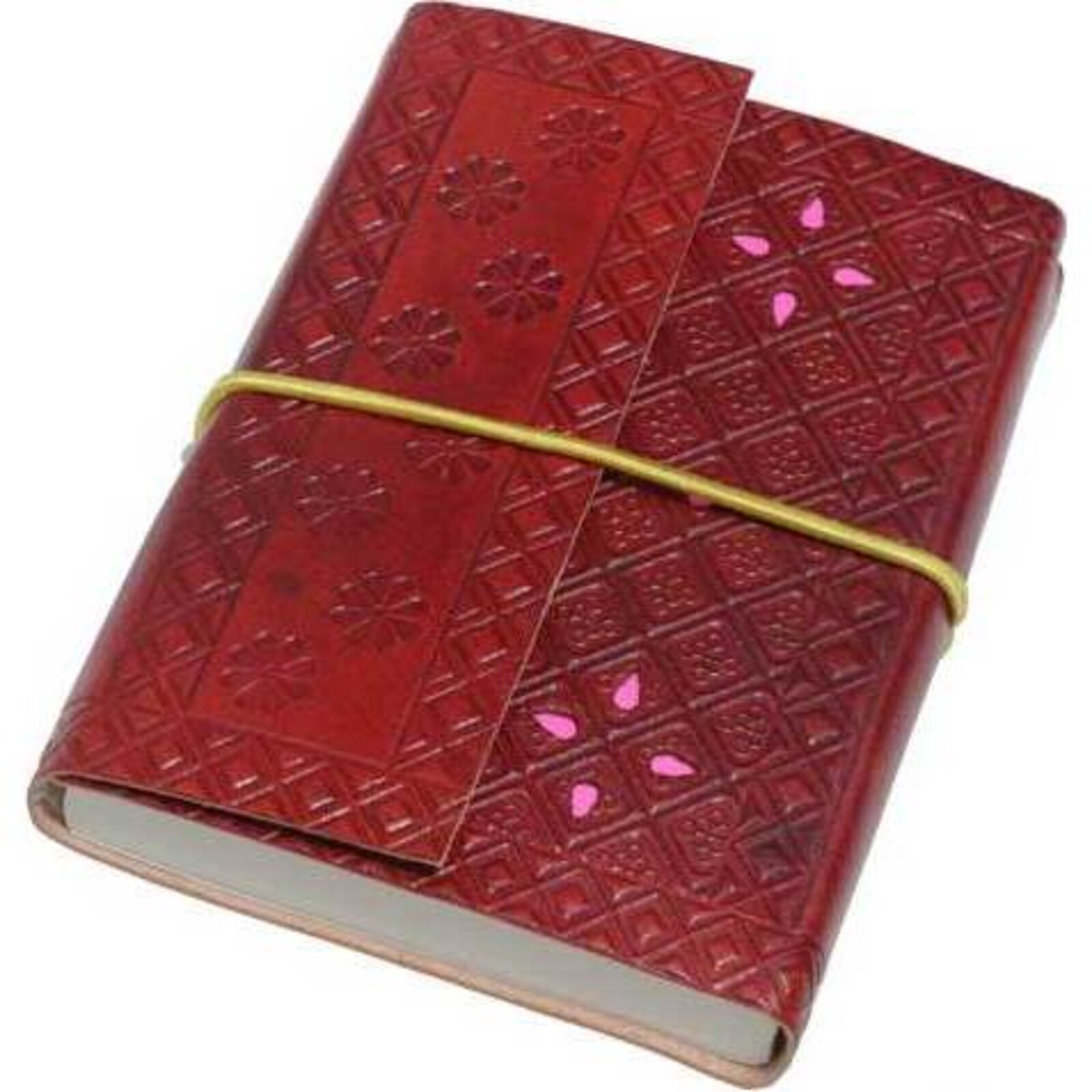Leather Note Book Pink Petal