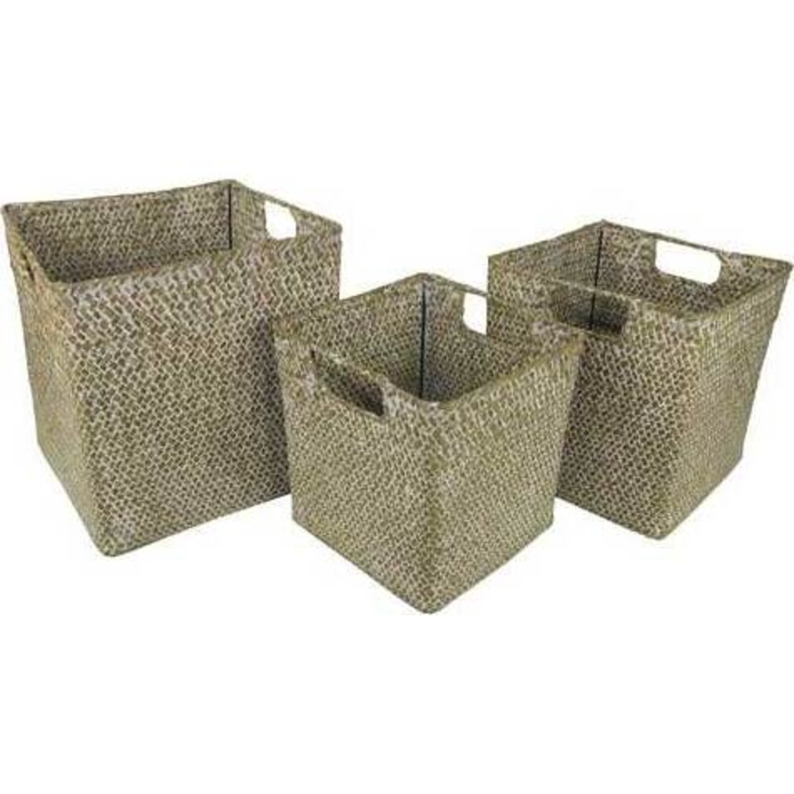 Woven Basket Square S/3