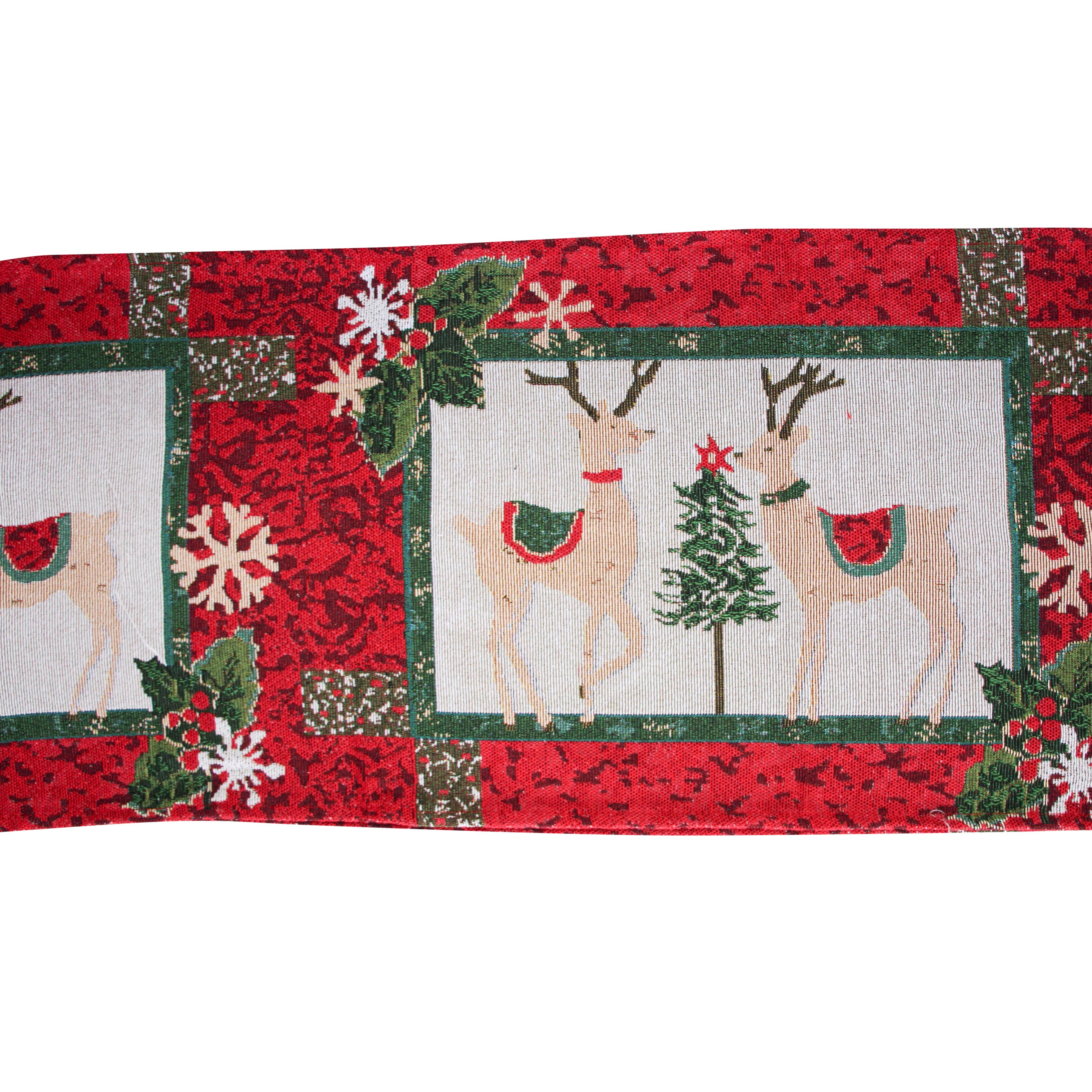 Table Runner Reindeer Pair