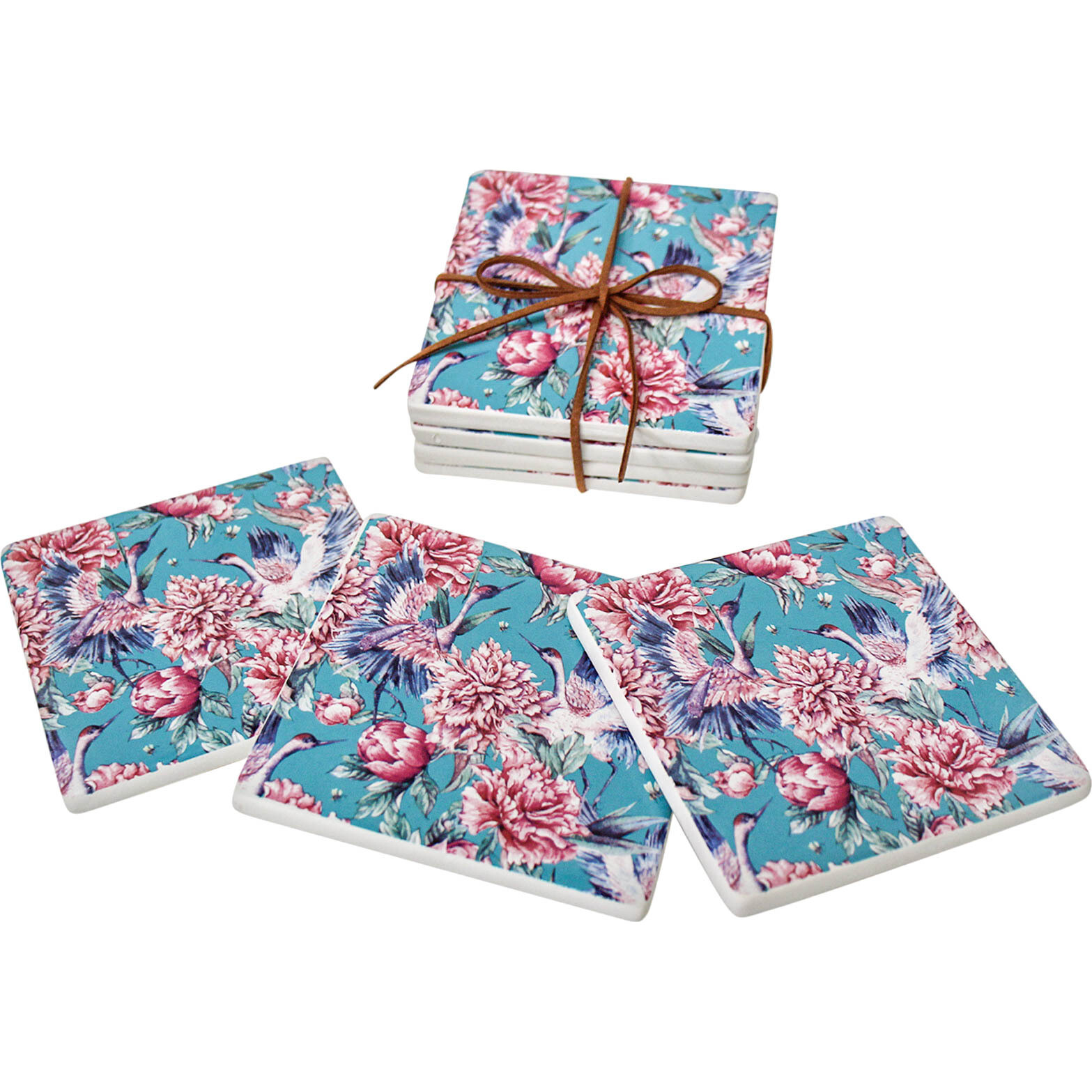 Coasters Peony S/4