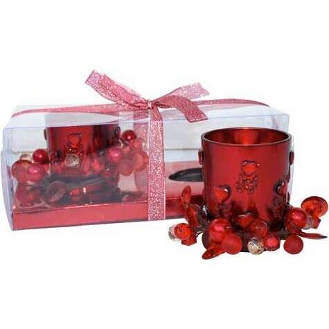 Votives Heart Red Set/2