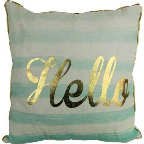 Cushion Metallic Hello