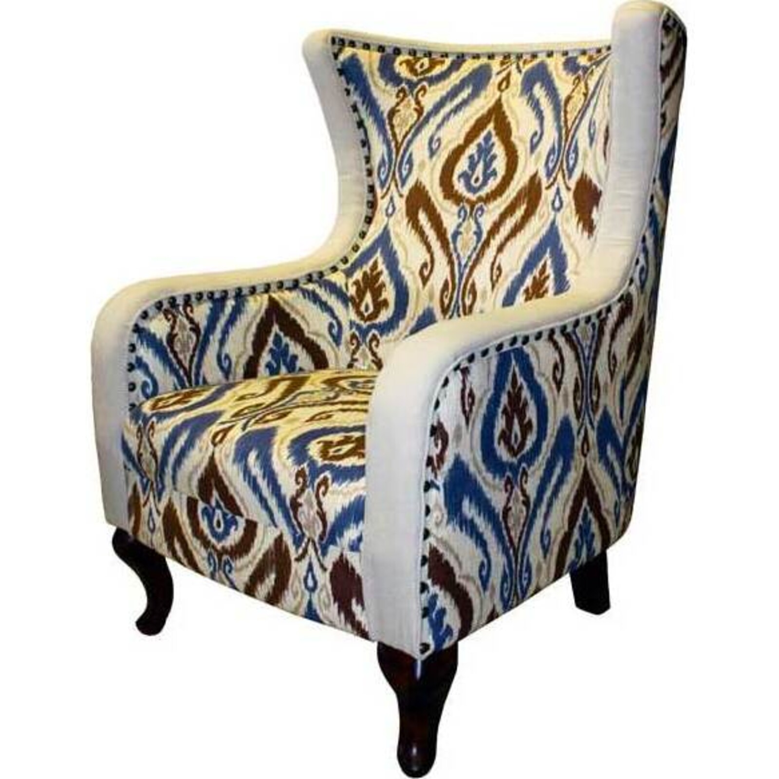Chair - Studded Ikat ex trade fair item