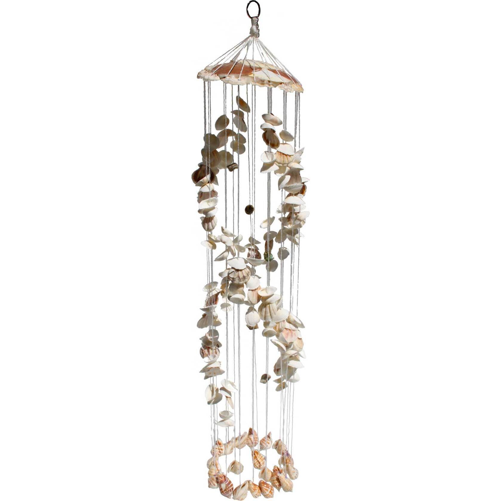 Shell Windchime Spiral White