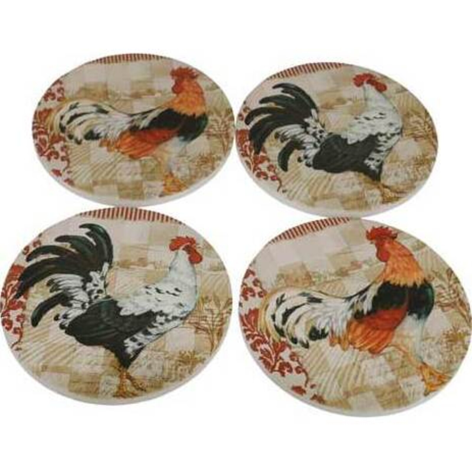 Coasters Roosters S/4