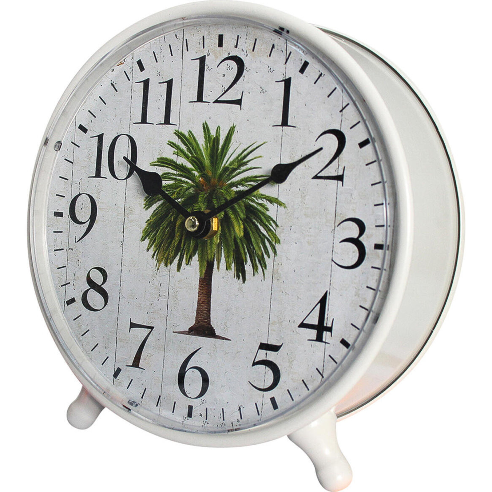 Table Clock Date Palm 