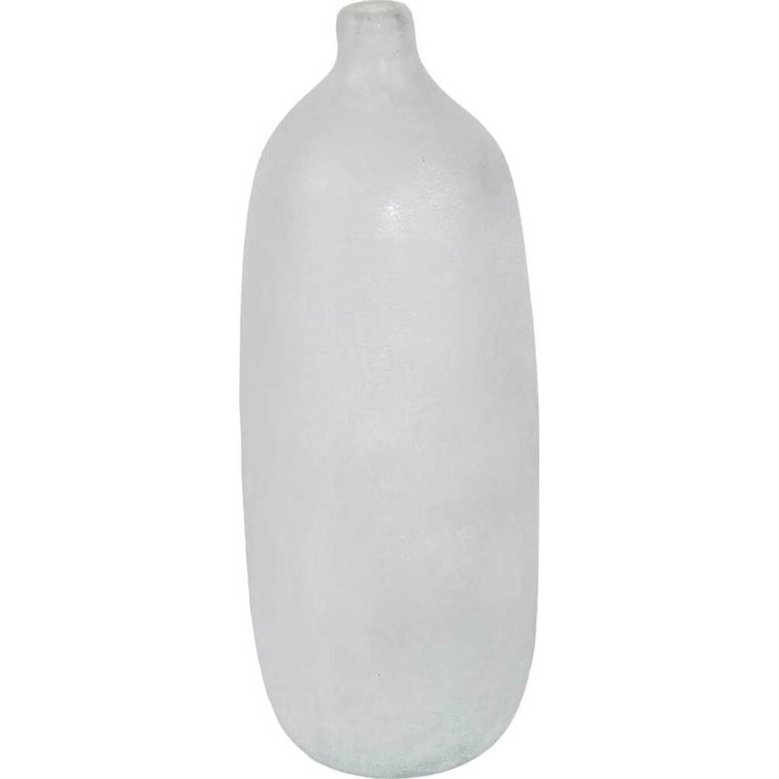 Glass Vase Snow Tall