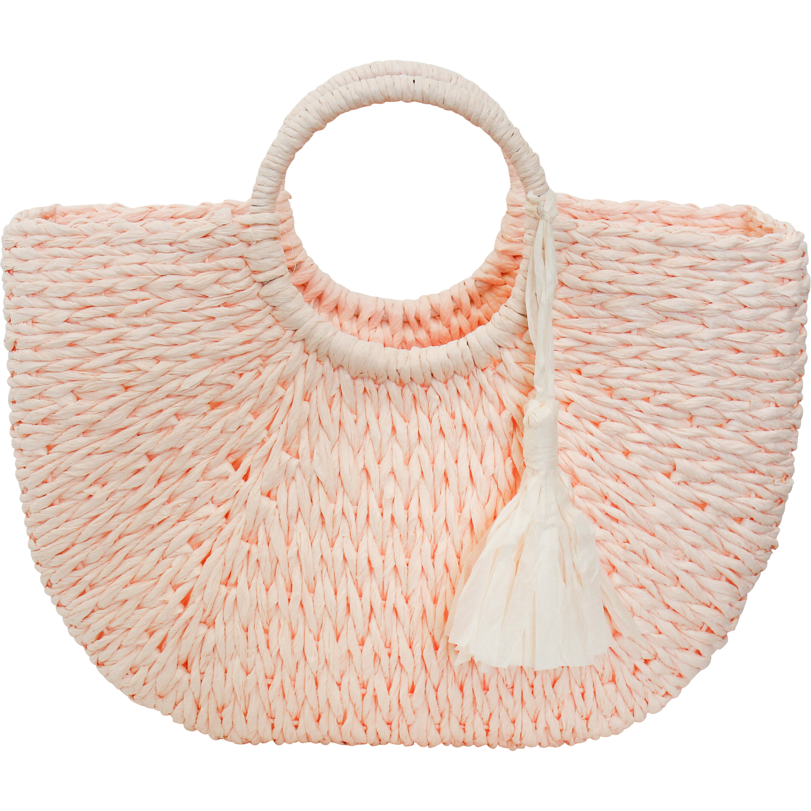 Shopper Basket Woven Peach