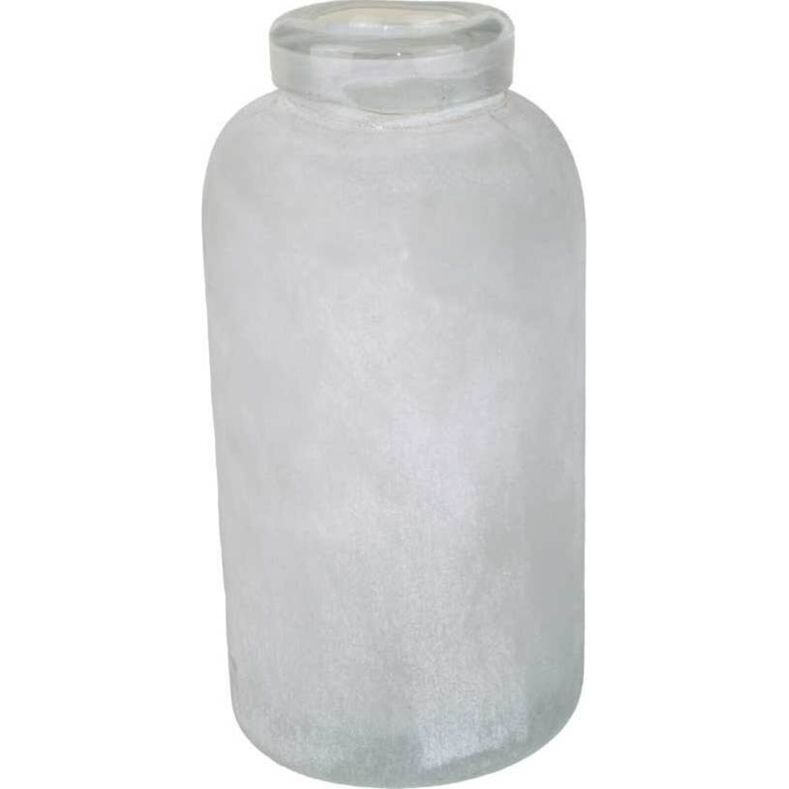 Glass Vase Snow Medium