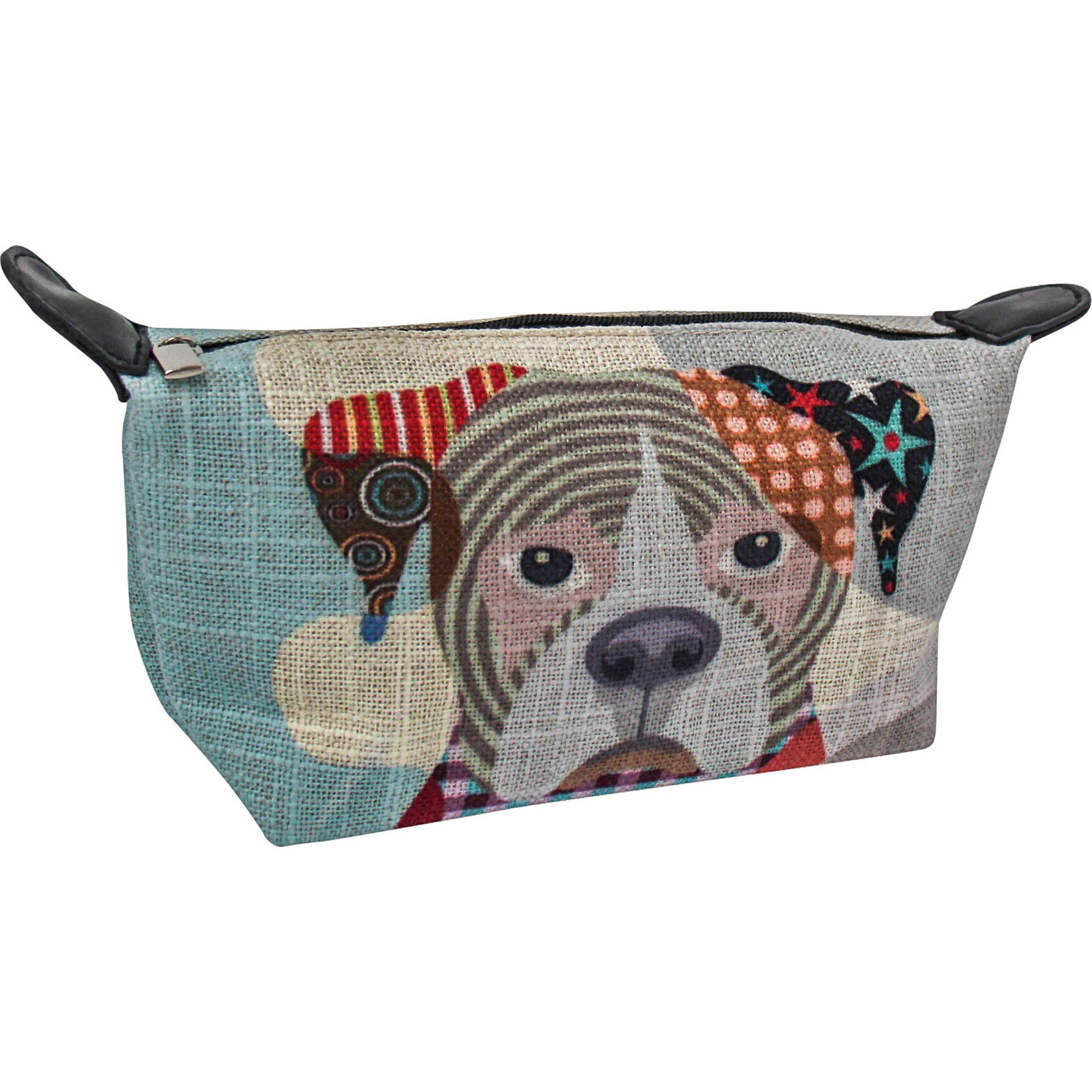 Makeup Bag Abstract Dog