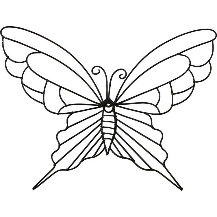 Wall Butterfly - Outline Dark