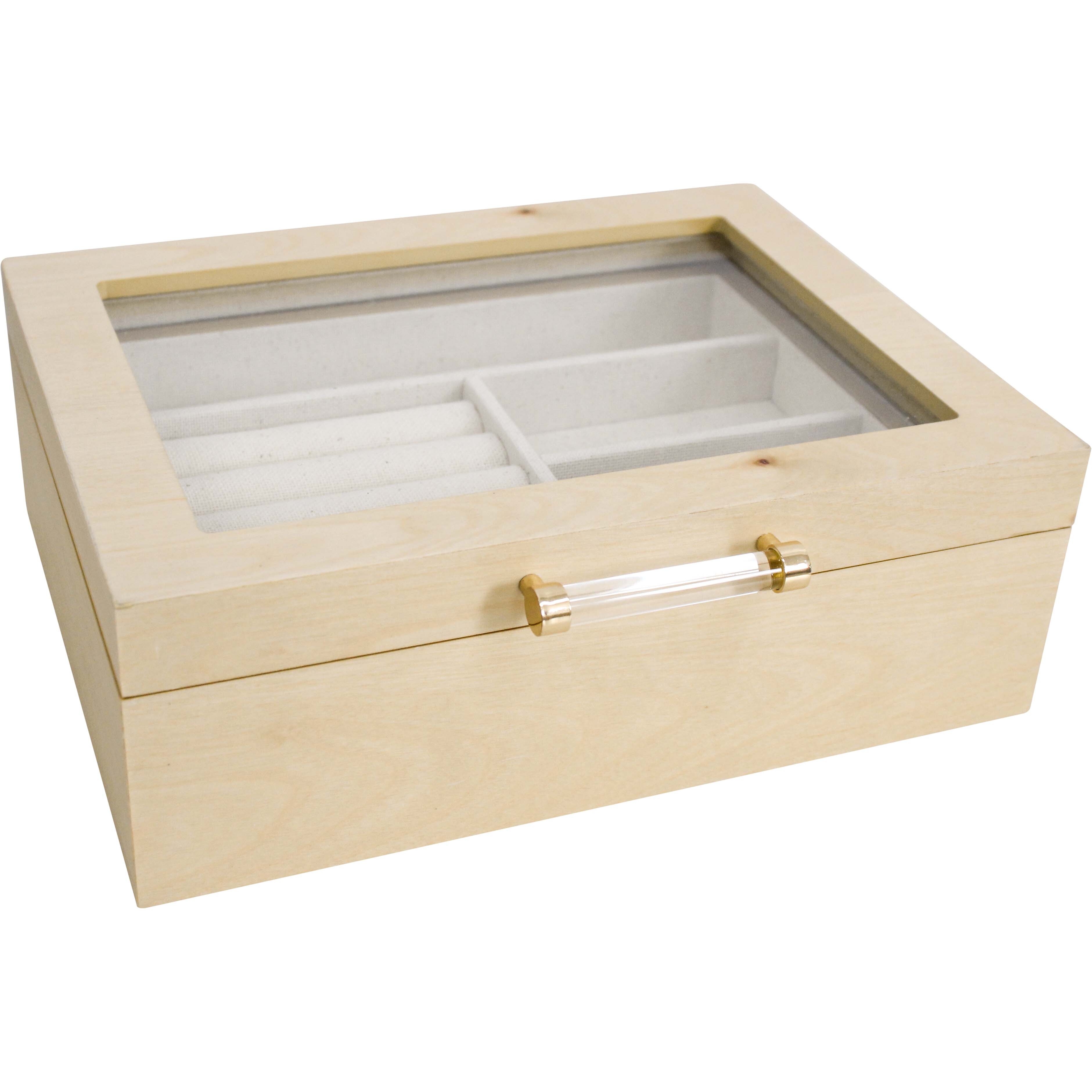 Timber Lrg Jewellery Box Beech