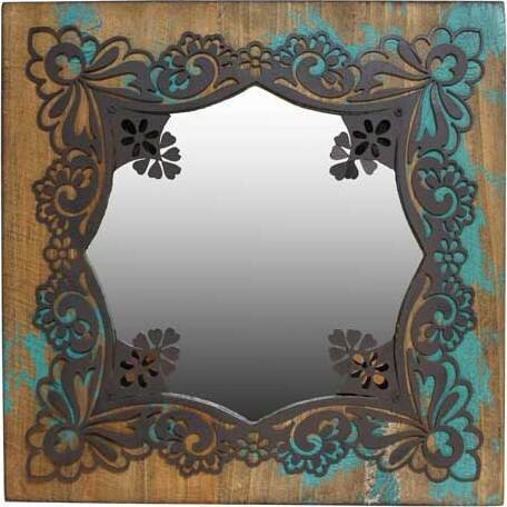 Mirror - Black Design Blue