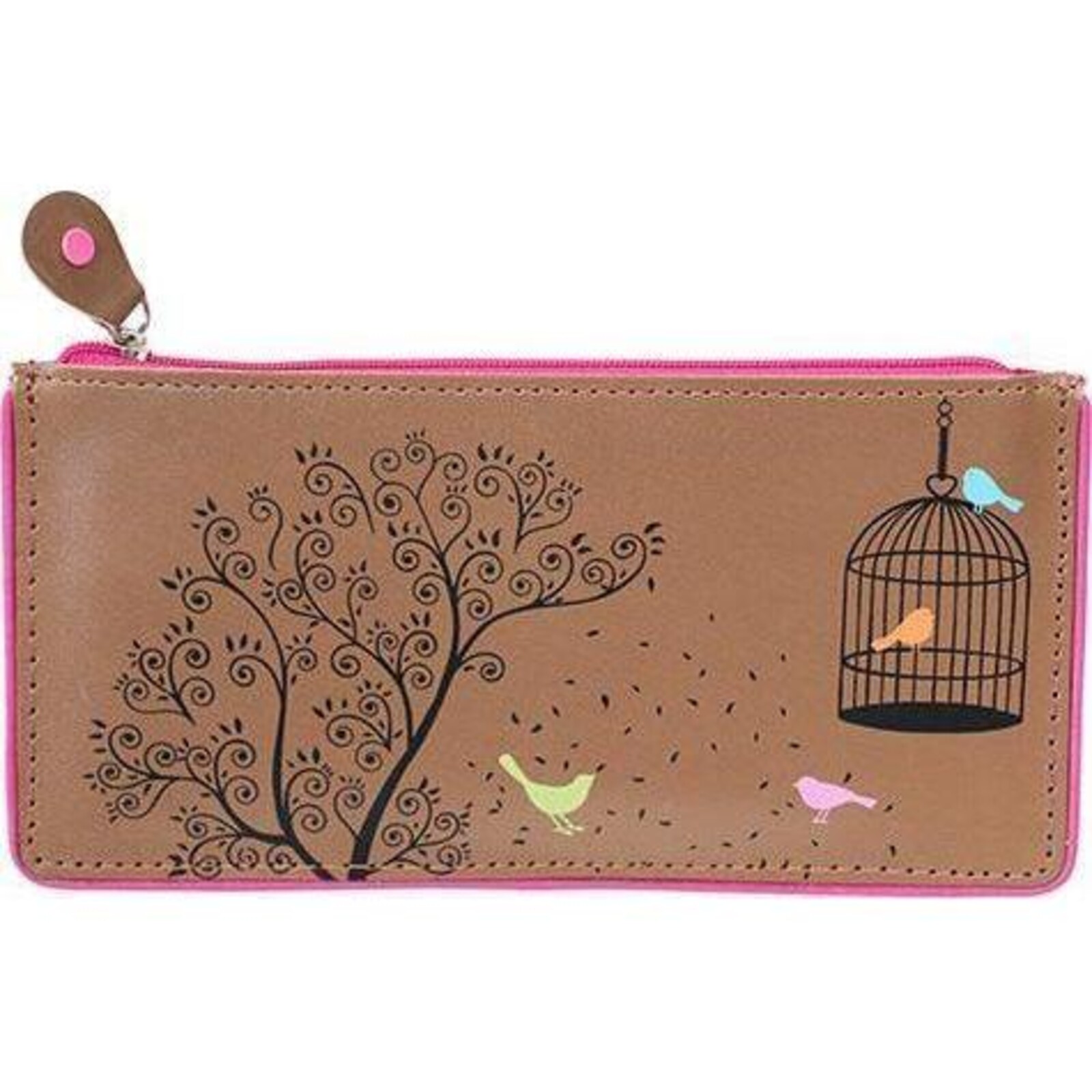 Leather Pouch Cage  Natural