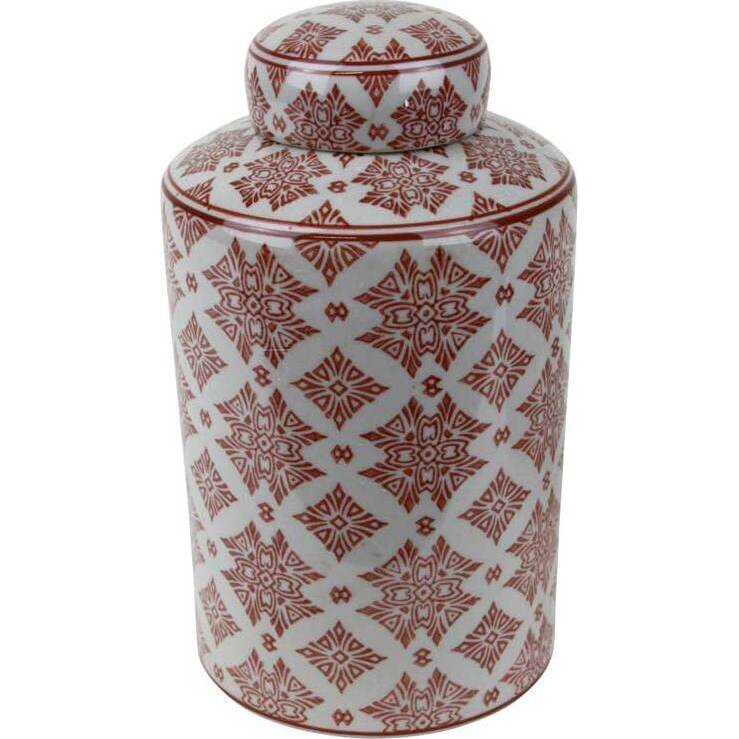 Lidded Jar Rusty Diamant