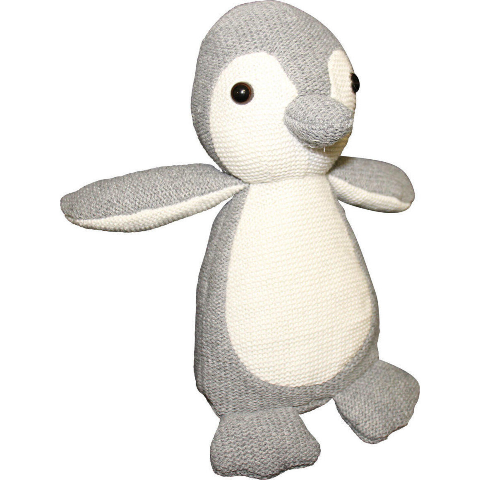 Plush Knitted Penguin Lrg