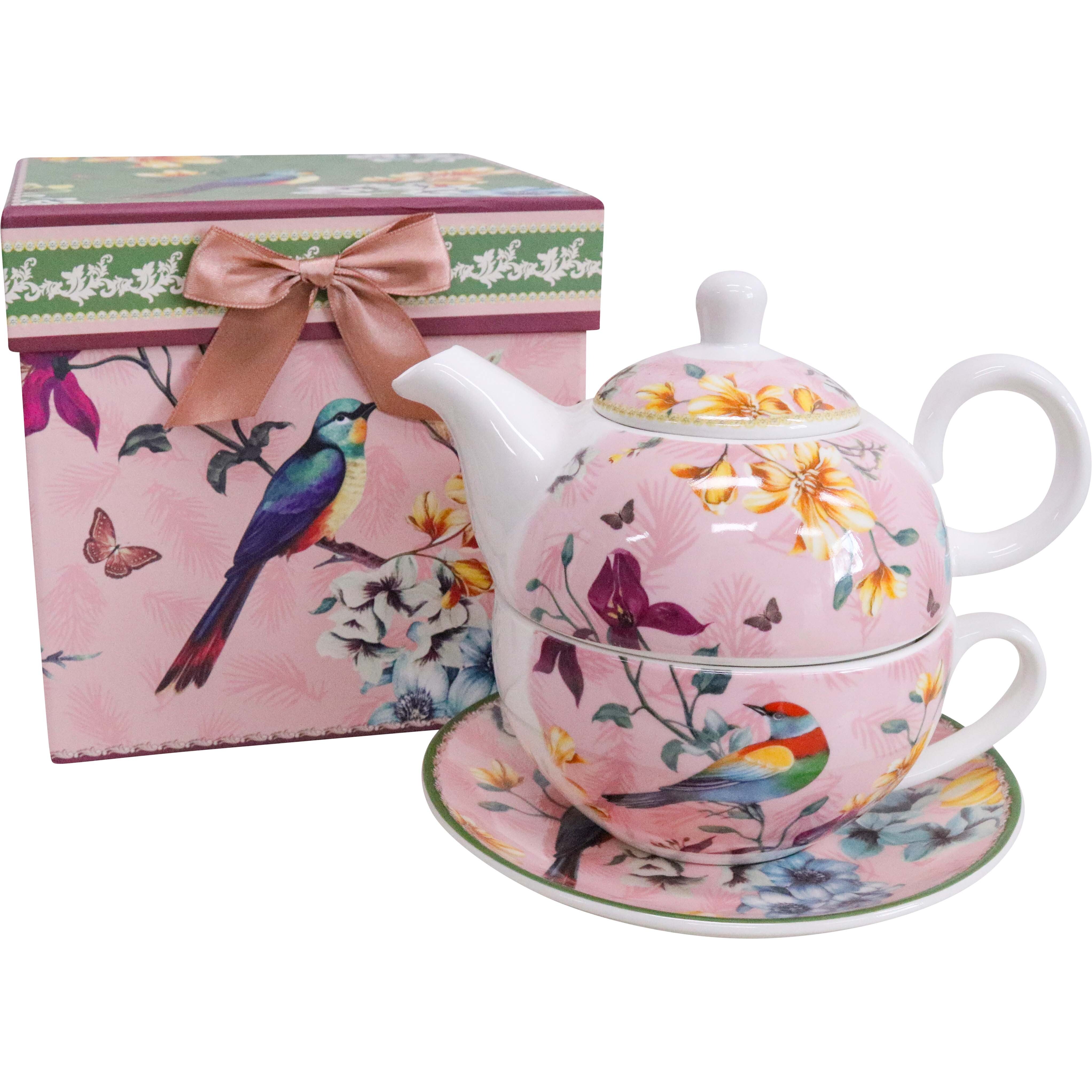 Tea Set Pretty Birds