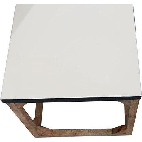 Side Tables Enamel White Set/2