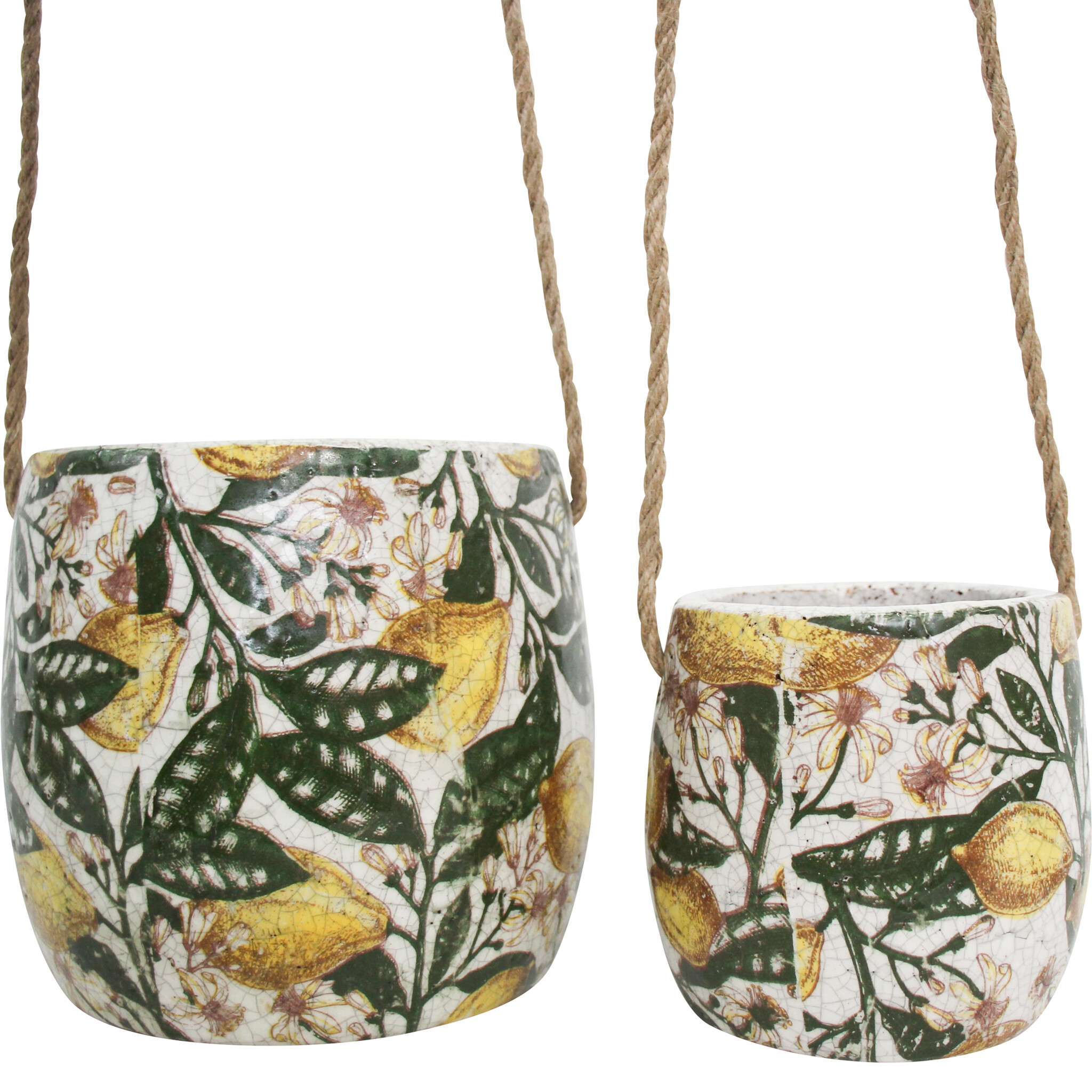 Hanging Pot S/2 Lemoncello