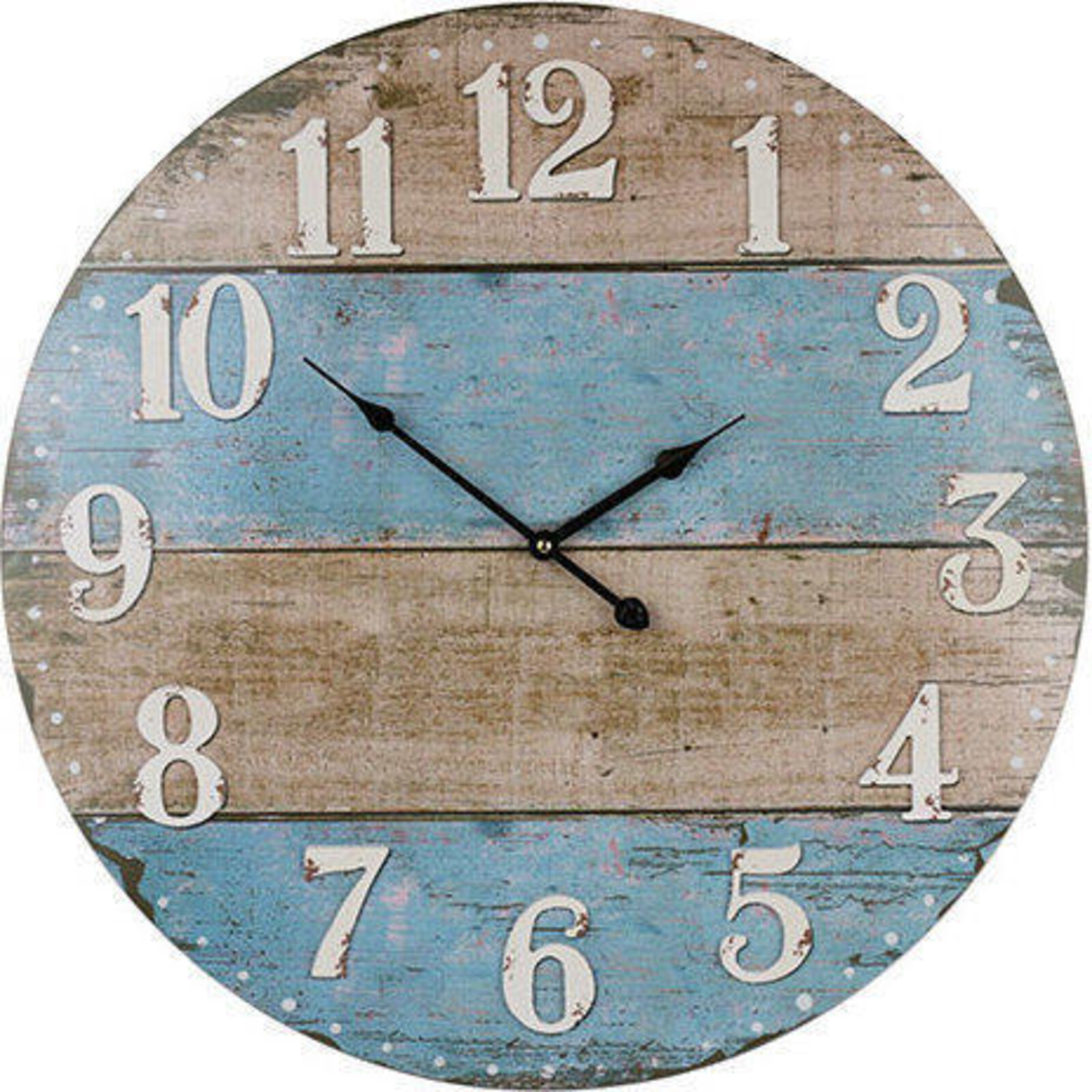 Clock French Blu Stripe 58cm