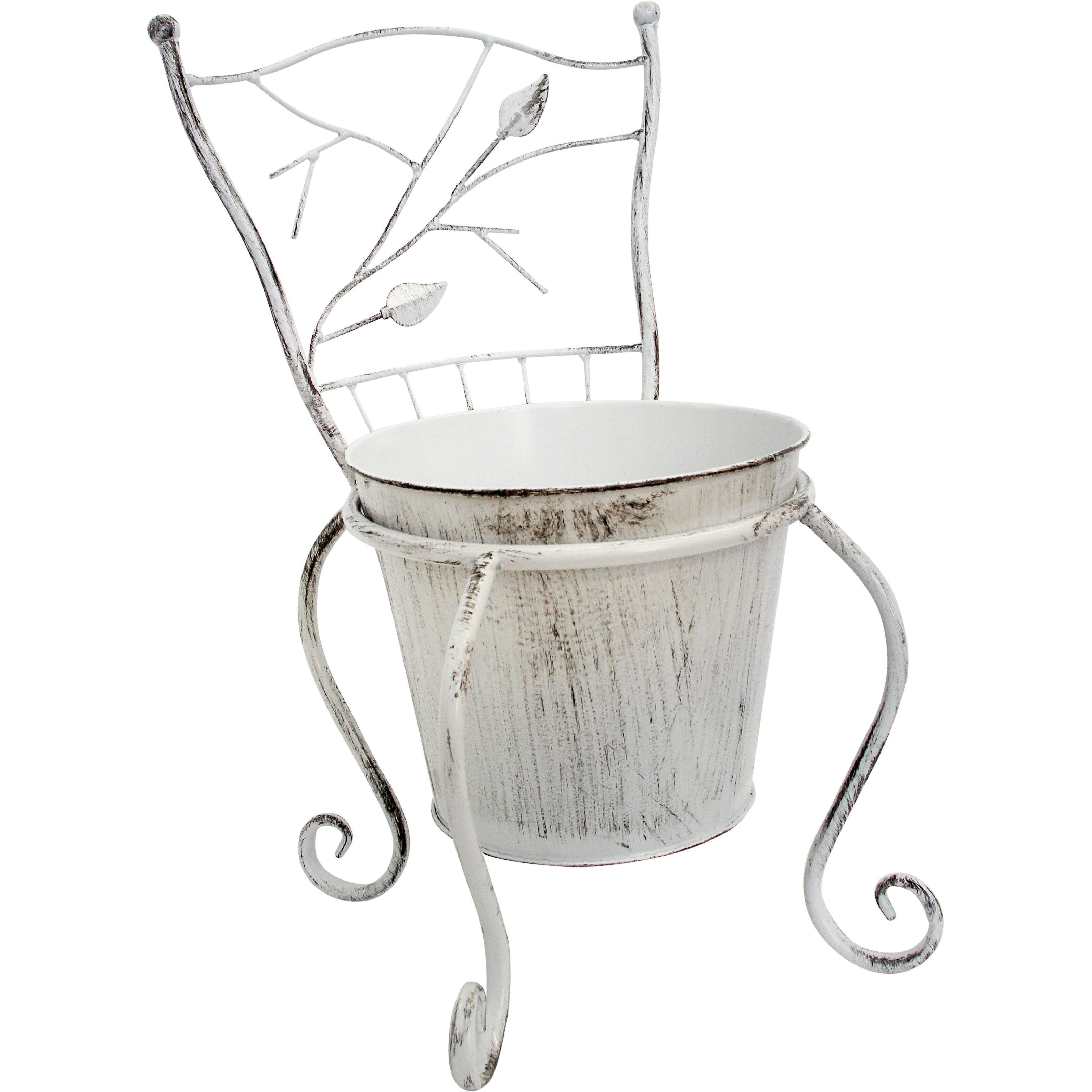 Planter Chair Sml Rustic White