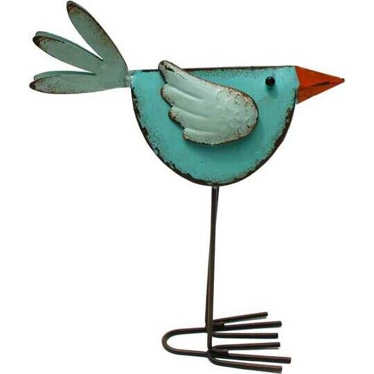 Standing Bird Aqua Small