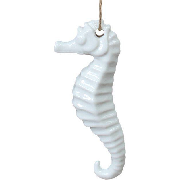 Hanging Seahorse Sml White