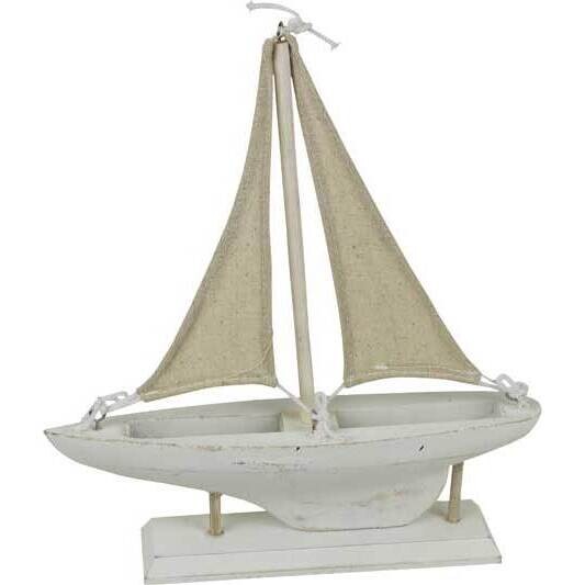 Sailing Boat Ribb White