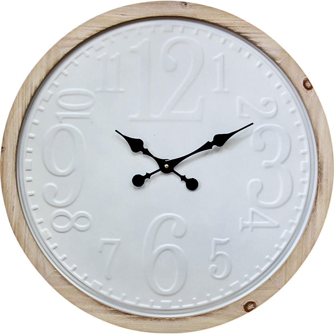 Clock White/Grey Multi 63CM